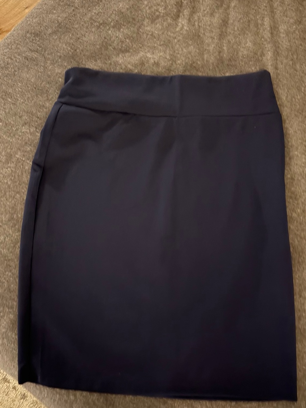 Women's Navy Stretch Pencil Skirt
